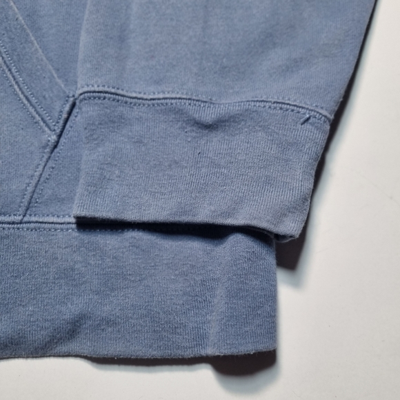 Vintage Polo Ralph Lauren Hoodie Blue Printed Big Pony XL 16-18 - Picture 7 of 8